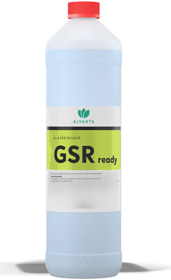 Alvanta Glasreiniger GSR ready — 1L-Flasche mit rotem Deckel, Küchenreinigung