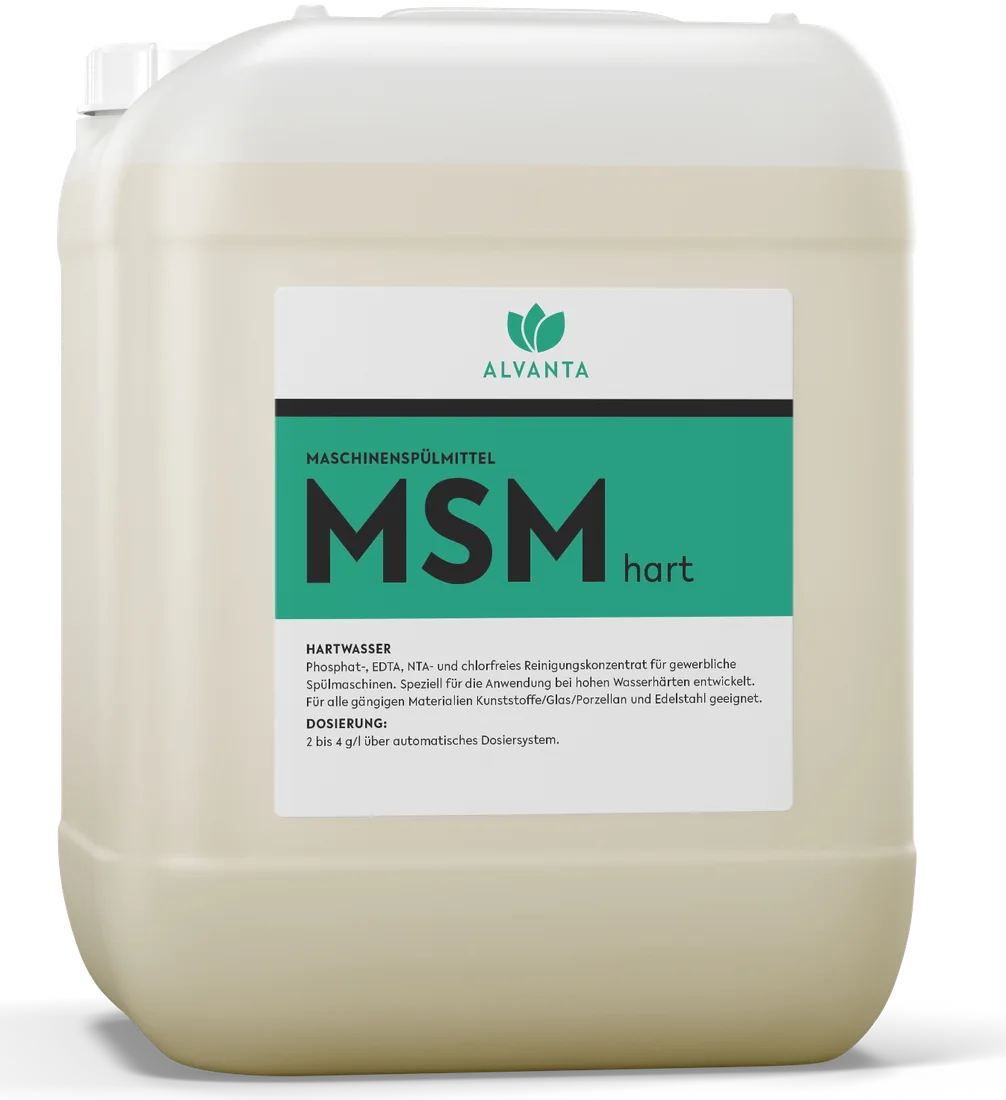 Alvanta Maschinenspülmittel MSM hart — Kanister, Spülchemie