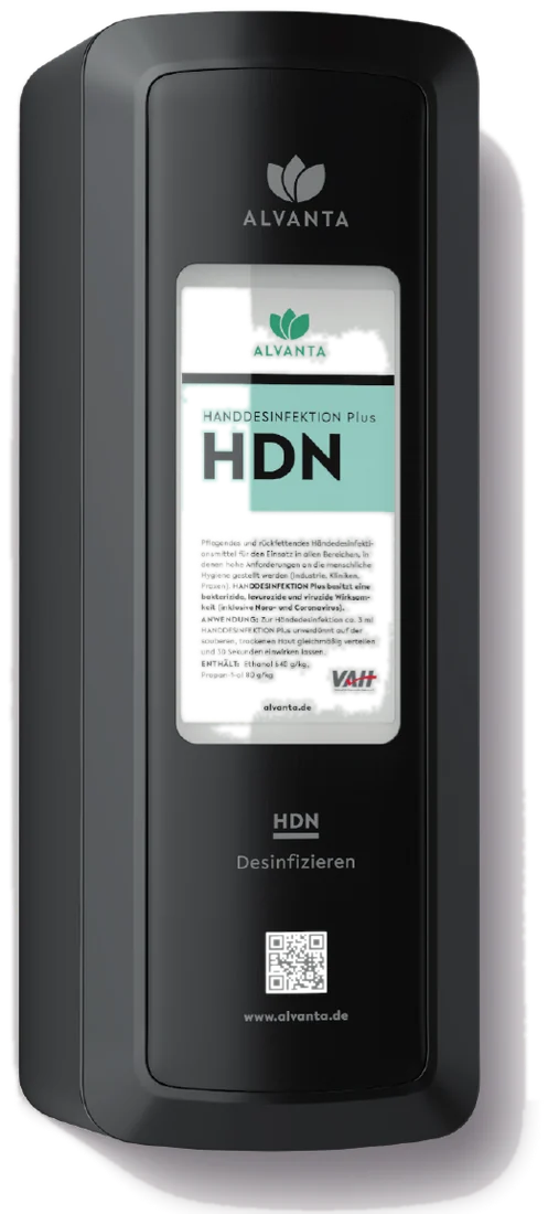 Alvanta Touchless-Spender Black Edition HDN — berührungslose Handdesinfektion, Personalhygiene